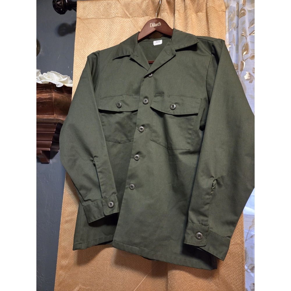 OG-507 Dura Press Utility Shirt 15 1/2 x 33 Olive Green Militaria, offical